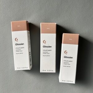 3x NWT - Glossier Cloud Paint in Sail - Soft Peach Tint Blush Bronzer